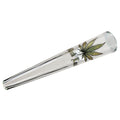 Black Leaf Glass Chillum clear 150 mm