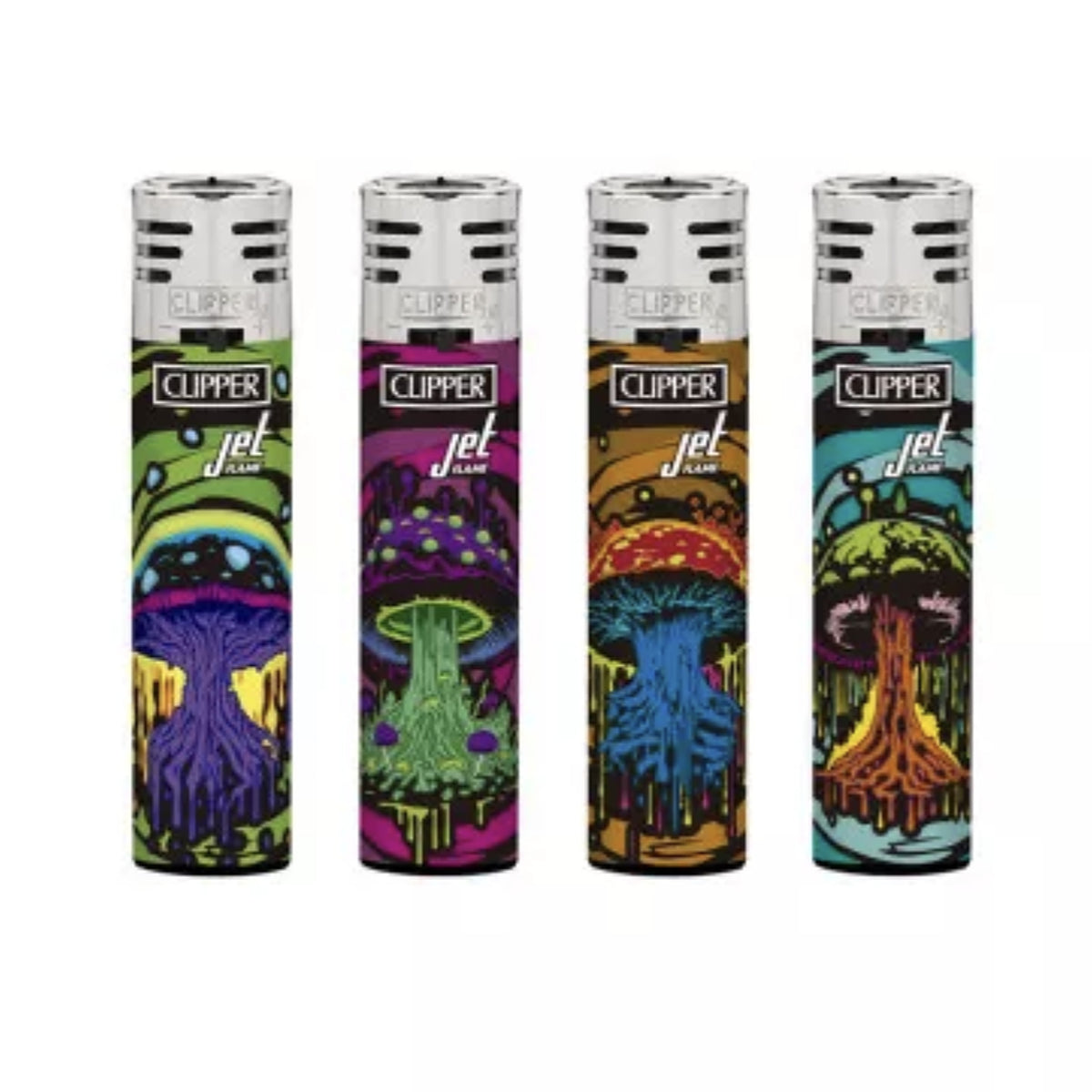Clipper Jet Flame -sytyttimet Dark Mushrooms -kuoseilla