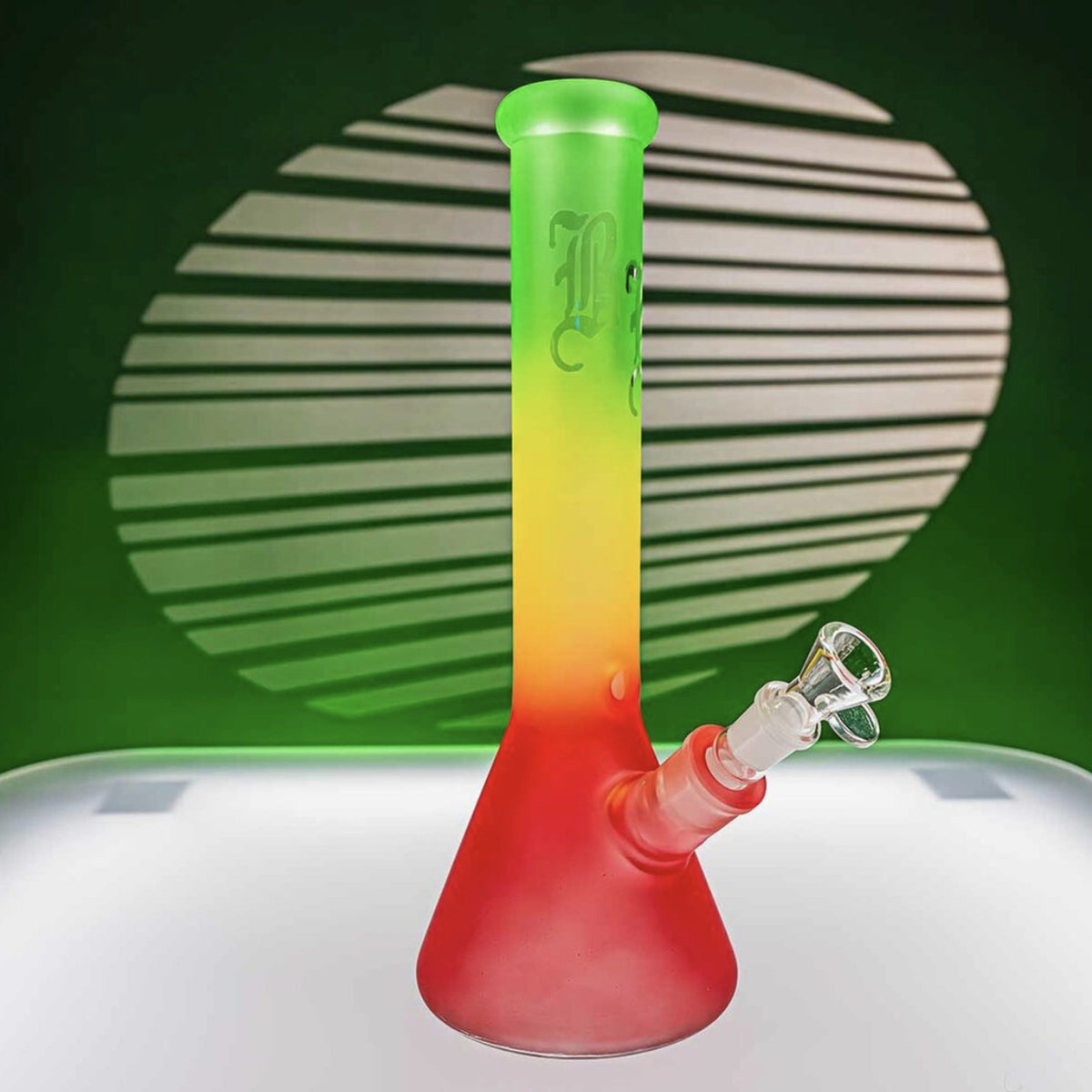 Black Leaf RASTA Bong beakerbongi 35 cm