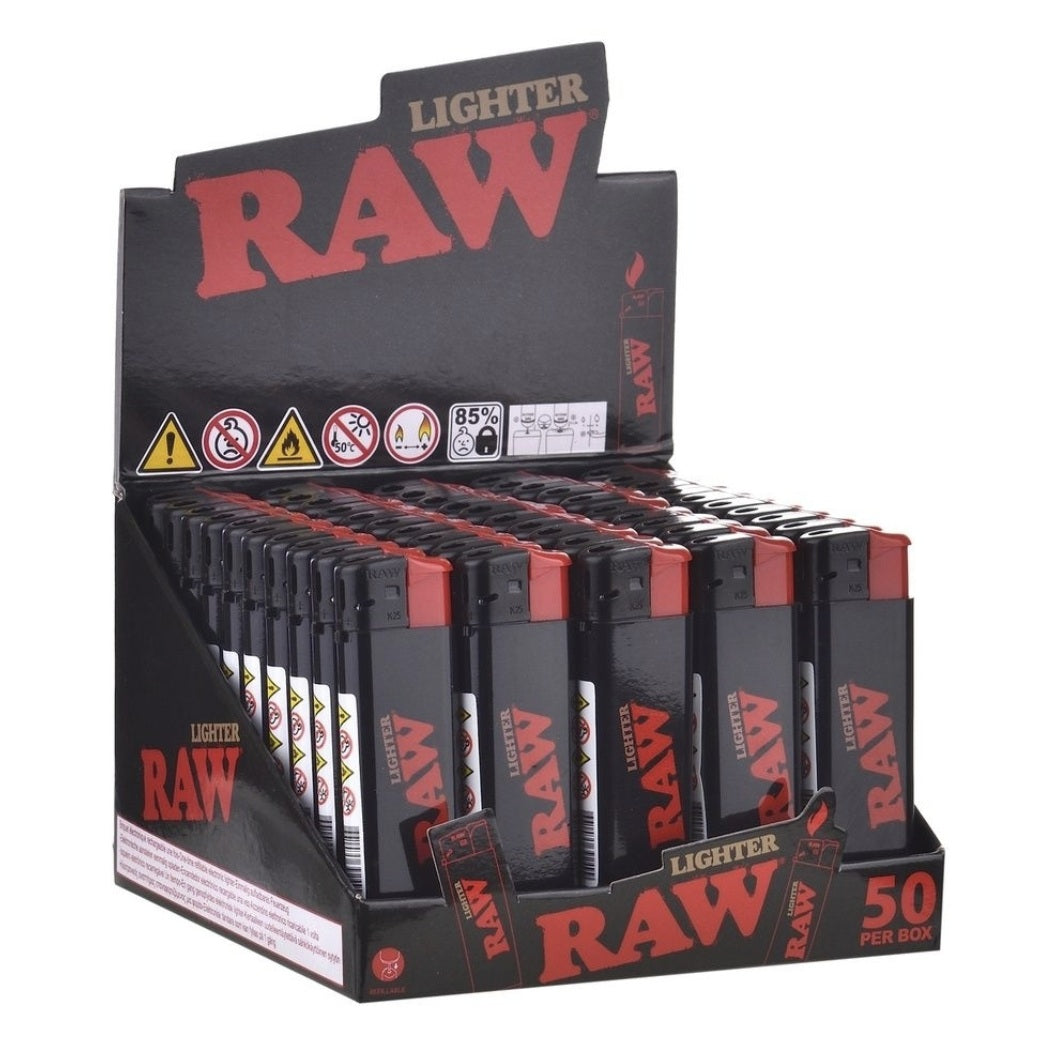 RAW-sytyttimet 50 kpl myyntinäytössä