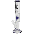 Black Leaf Ice Bong with Spiral sininen 39 cm