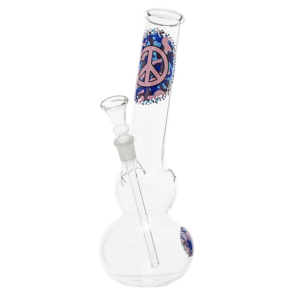 Greenline LG09 Double Bubble -bongi peace-printillä 26 cm